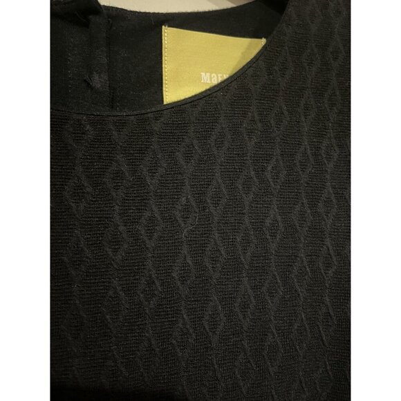 Maeve Anthropologie Black Textured Short Dress Size Small 3-Button Back Accent - Picture 2 of 10